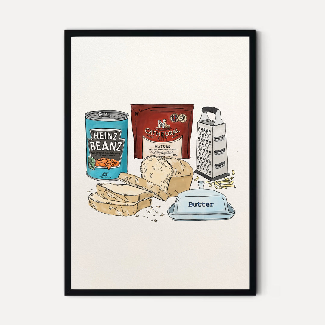 Beans on Toast Print