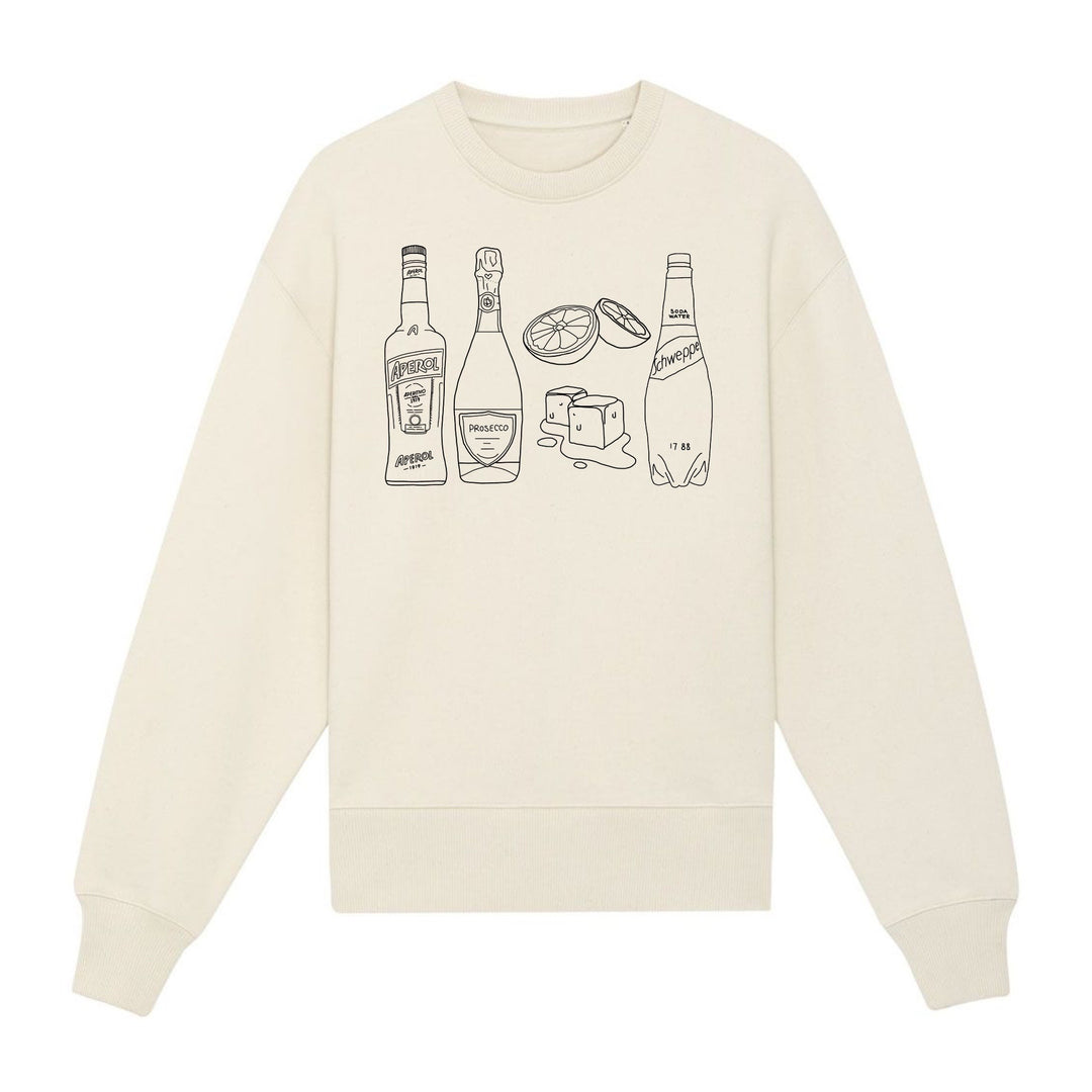 Oversized Aperol Spritz Sweater (Cream or black)