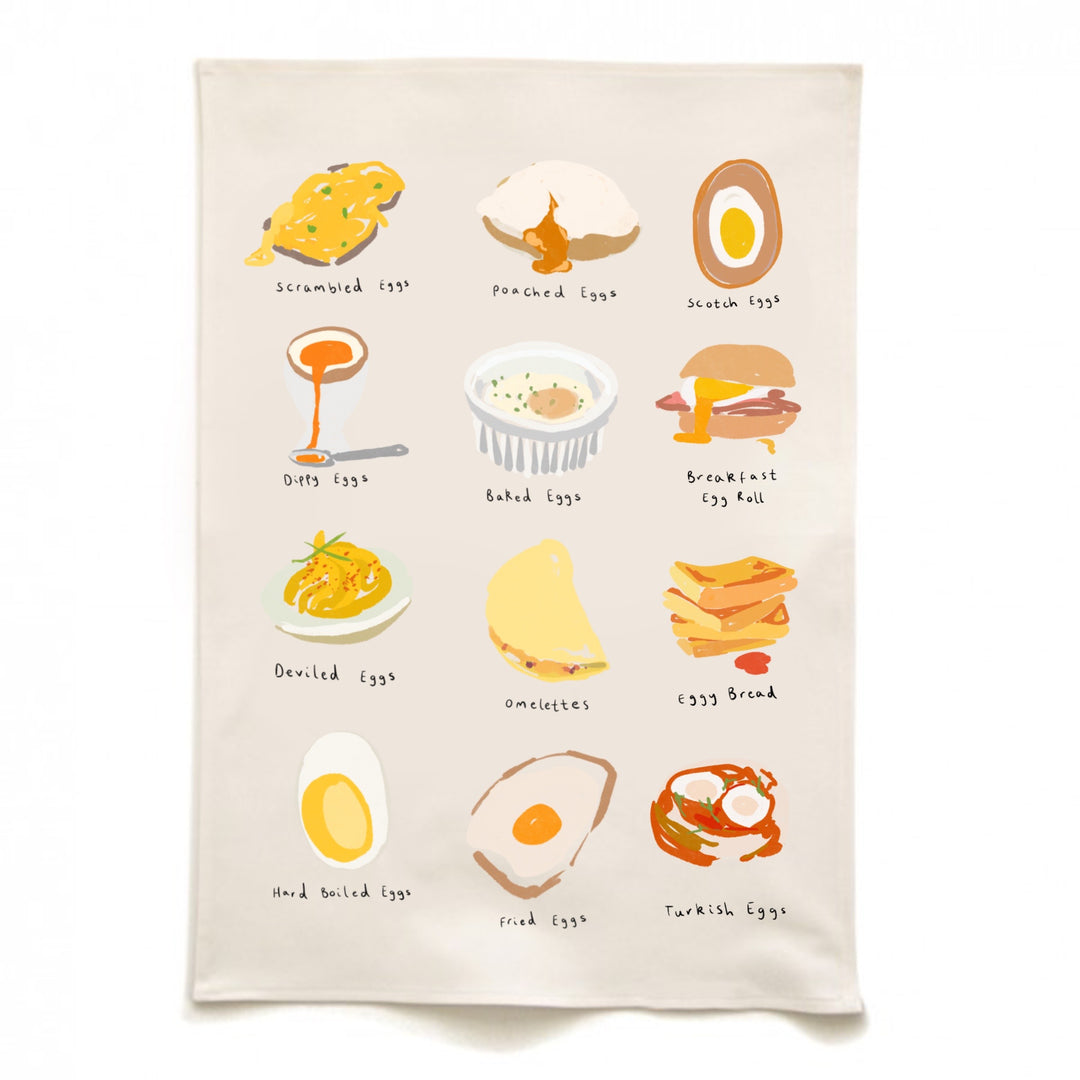 The Egg Tea Towel