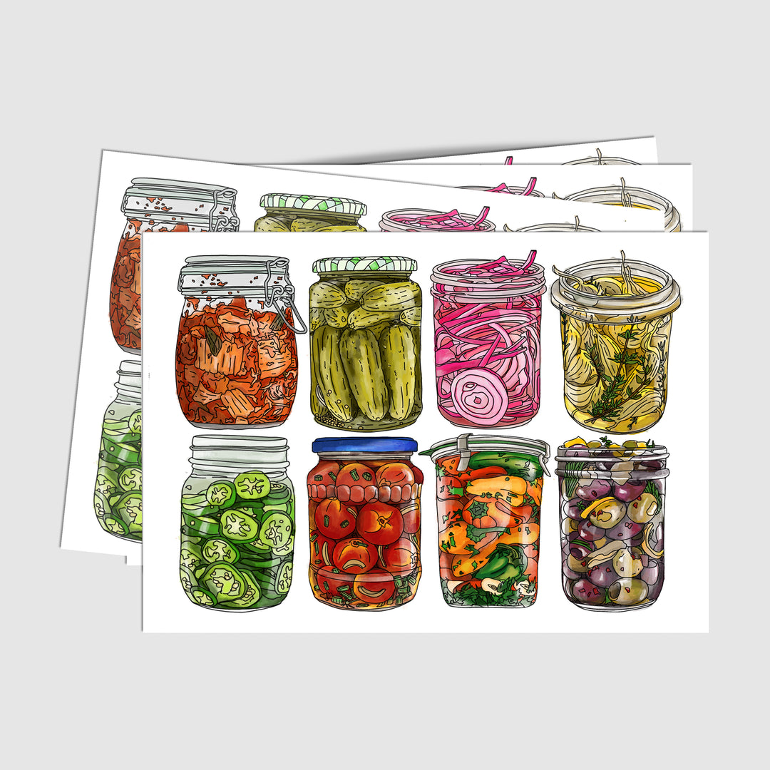 Pickle and Preserves Postcard Pack