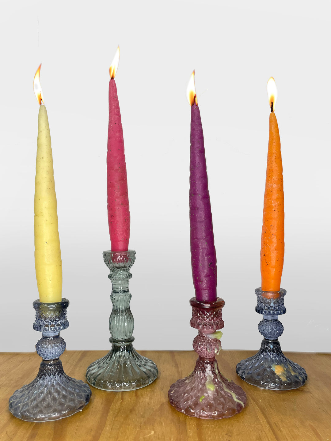 Rainbow Carrot Candles