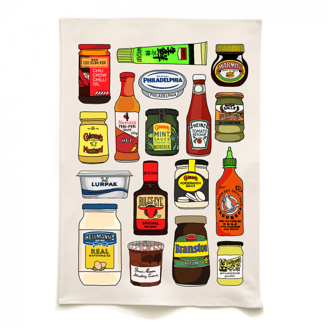 The Condiments Tea Towel